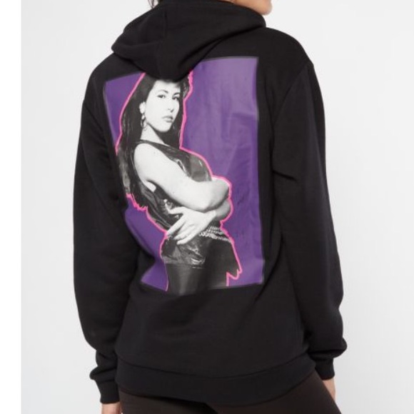 Sweaters | Selena Black Pink Hoodie 